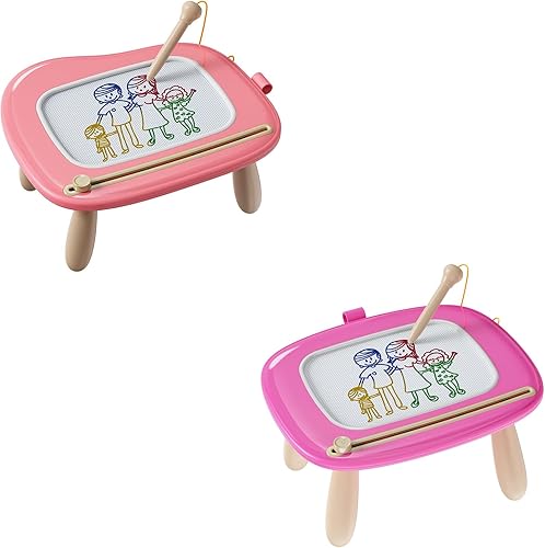 Kikapabi Tablero de dibujo magnético, tablero de garabatos para niños pequeños de 1 a 2 años, tablero de escritura magnético, juguetes educativos y