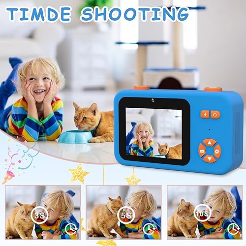 Miniatura 4 de Makolle Cámara para niños, cámara digital para niños, cámara de video para niños para vlogging, regalos de cumpleaños de Navidad para niños de 3 a 9
