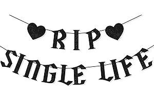 Spooky Pre-Strung Rip Single Life Banner for Bachelorette Party