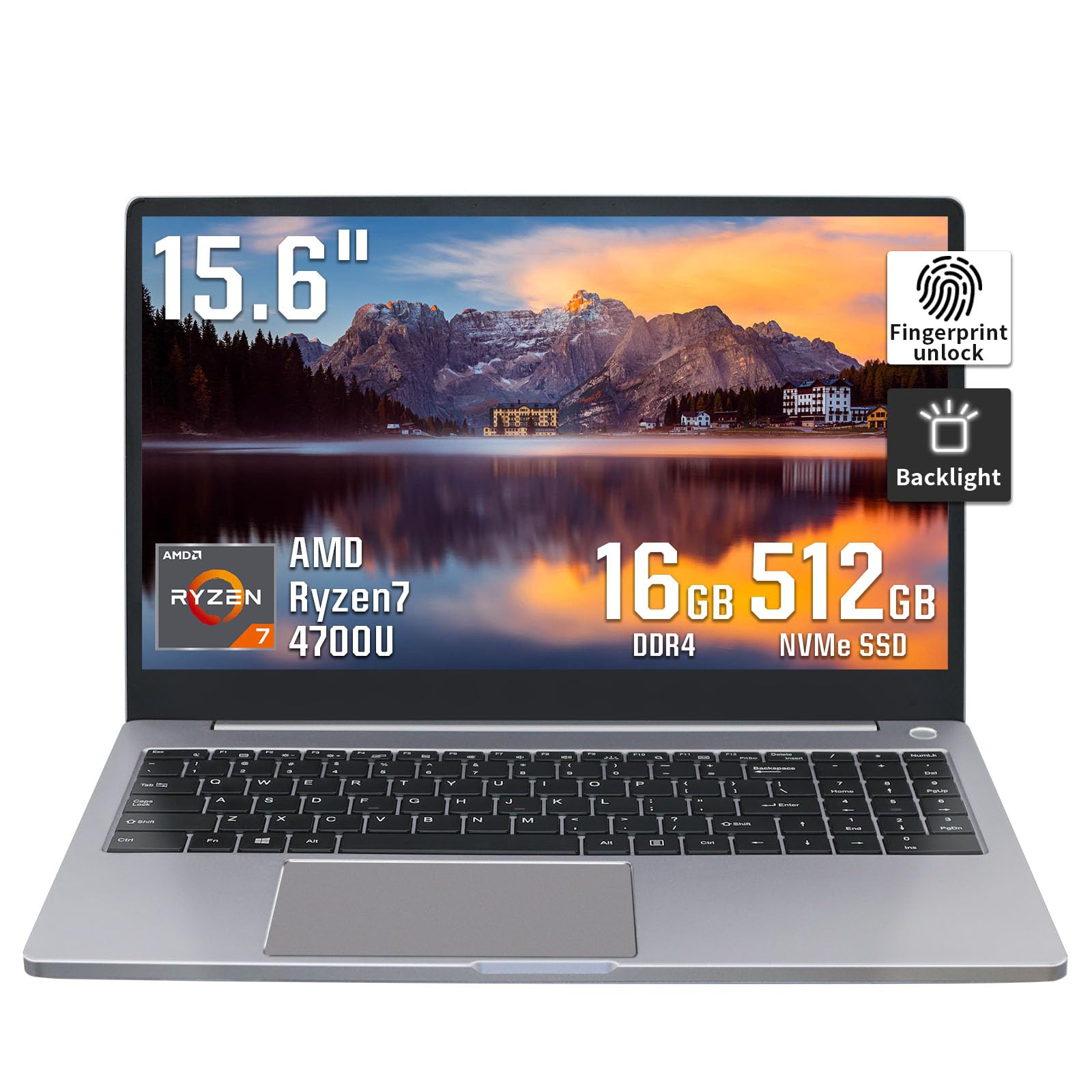 Amazon.com: BINTEC 15.6'' All Mental Laptop|AMD R7 4700U