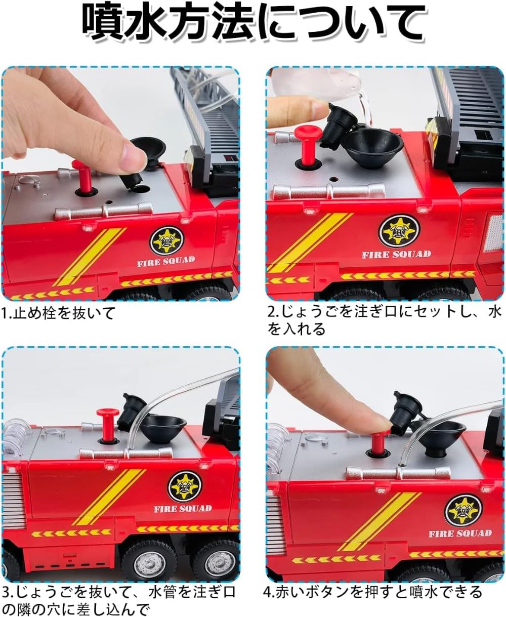 トラック 車 おもちゃ LEDライト サイレン音 プレゼント 自動走行 トラック 車 おもちゃ LEDライト サイレン音 プレゼント 自動