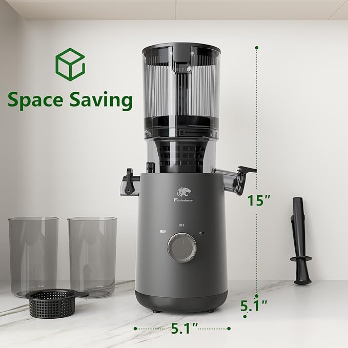 Extractor de Jugos Prensado en Frío Boca Ancha 5.3" Motor 20 miniatura 3