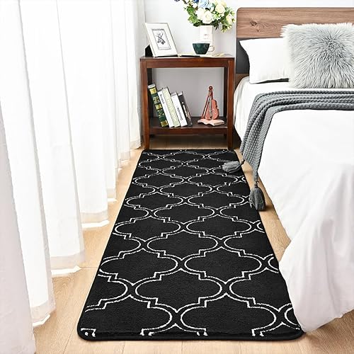 Miniatura 3 de HOMORE Alfombra de pasillo de 2 x 6 pies, alfombra larga de pelo largo para dormitorio, sala de estar, sofá, pasillo, alfombras de espuma