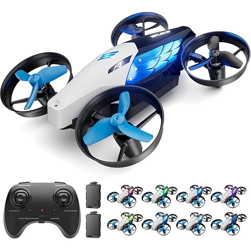 2-in-1 Drones for Kids 8-12 with 7+2 Light Modes,5 Flying Postures,Mini Drone for Age 14 Boys Small Micro Indoor Nano RC Remote Control Quadcopter with Land Mode,Auto rotation,Circle Fly,Altitude Hold