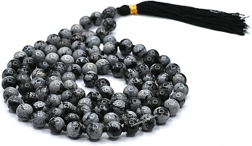 Miniatura 2 de Amazing Gemstone Japa Mala - Collar de 108 cuentas de oración y pulsera de muñeca Mala para meditación
