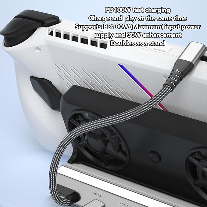 Docking Station Compatible con Steam Deck, 10 en 1 para ROG Ally miniatura 3
