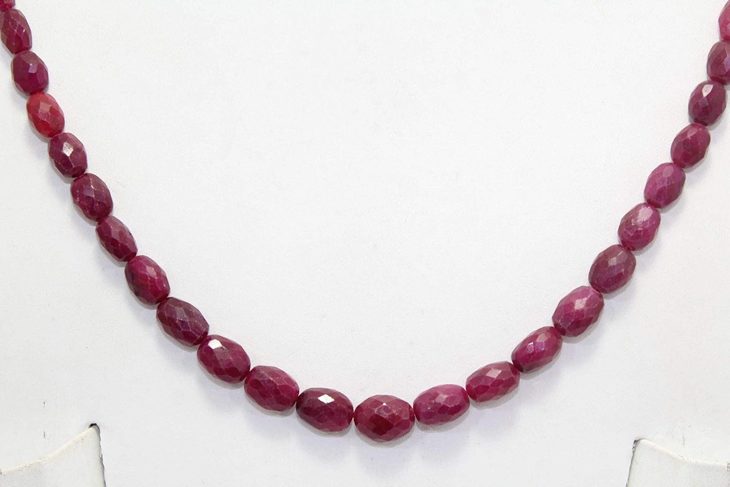 Pink Natural Ruby Beads Necklace, Shape: Oval At ₹ 7/carat In Jaipur - Foto 9