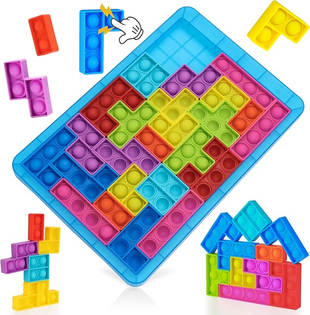 Sensory Toys Pop it Fidget Toys Bubble Toddler Toys Puzzle board games Party Favors for Kids