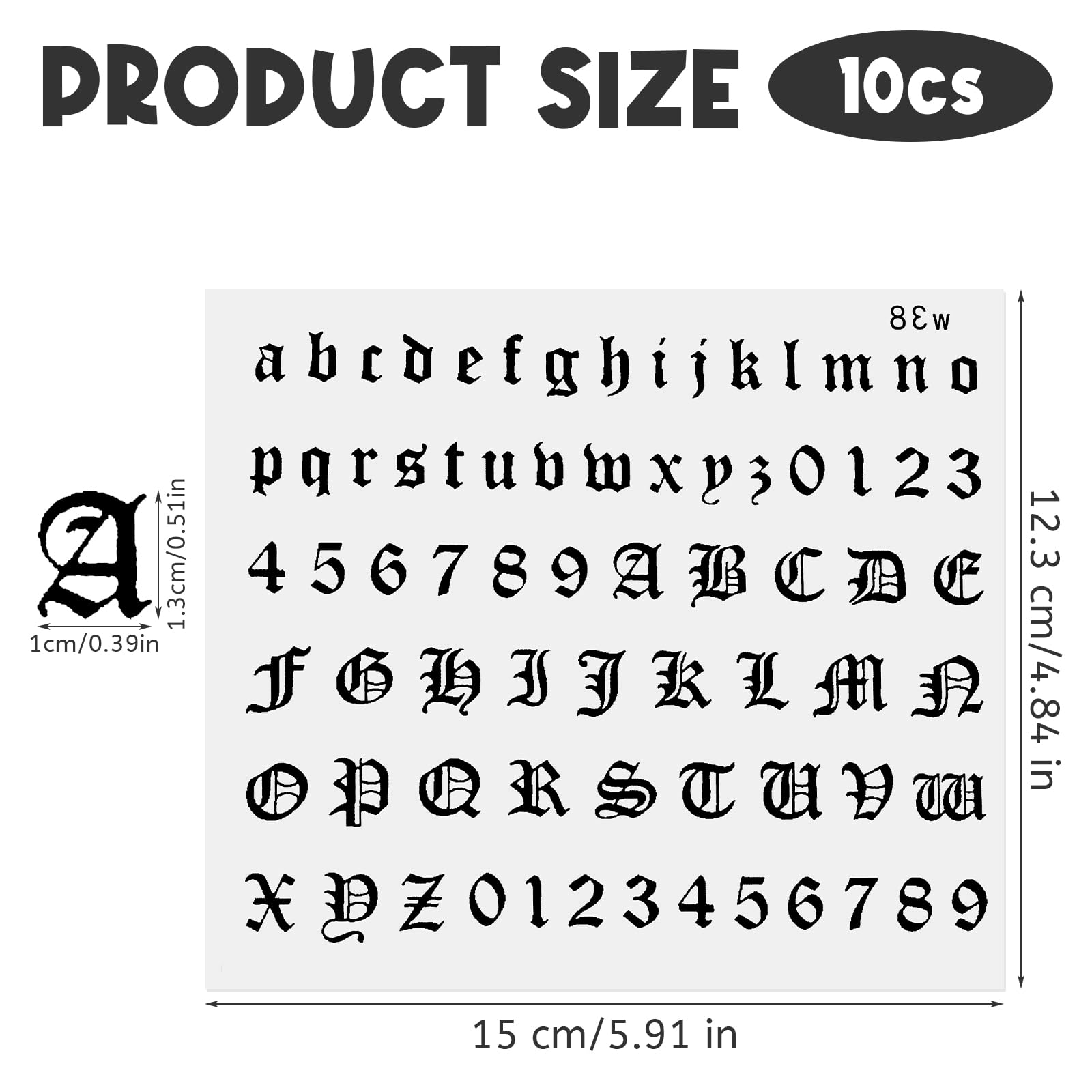 HJZHII 10 Sheet Gothic Temporary Tattoos - Image 2
