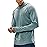 MIER Men\'s Long Sleeve Hiking Shirts UPF 50+ Sun Protection Fishing Hoodie SPF UV Running Workout Hooded T-Shirt, Haze Blue, XL