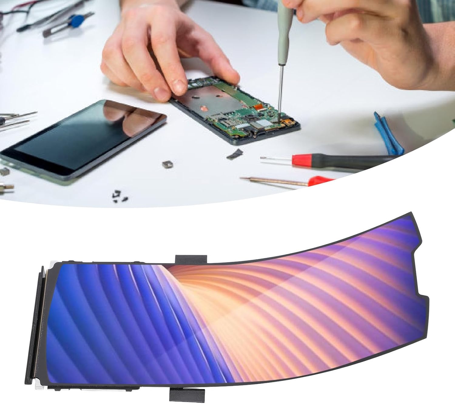 OLED for Razr 2019 2020 5G XT2000 XT2071, Screen Replacement for Moto Razr 2019 2020 5G XT2000 XT2071, LCD Display Digitizer Touch Screen Assembly, 6.2 inch