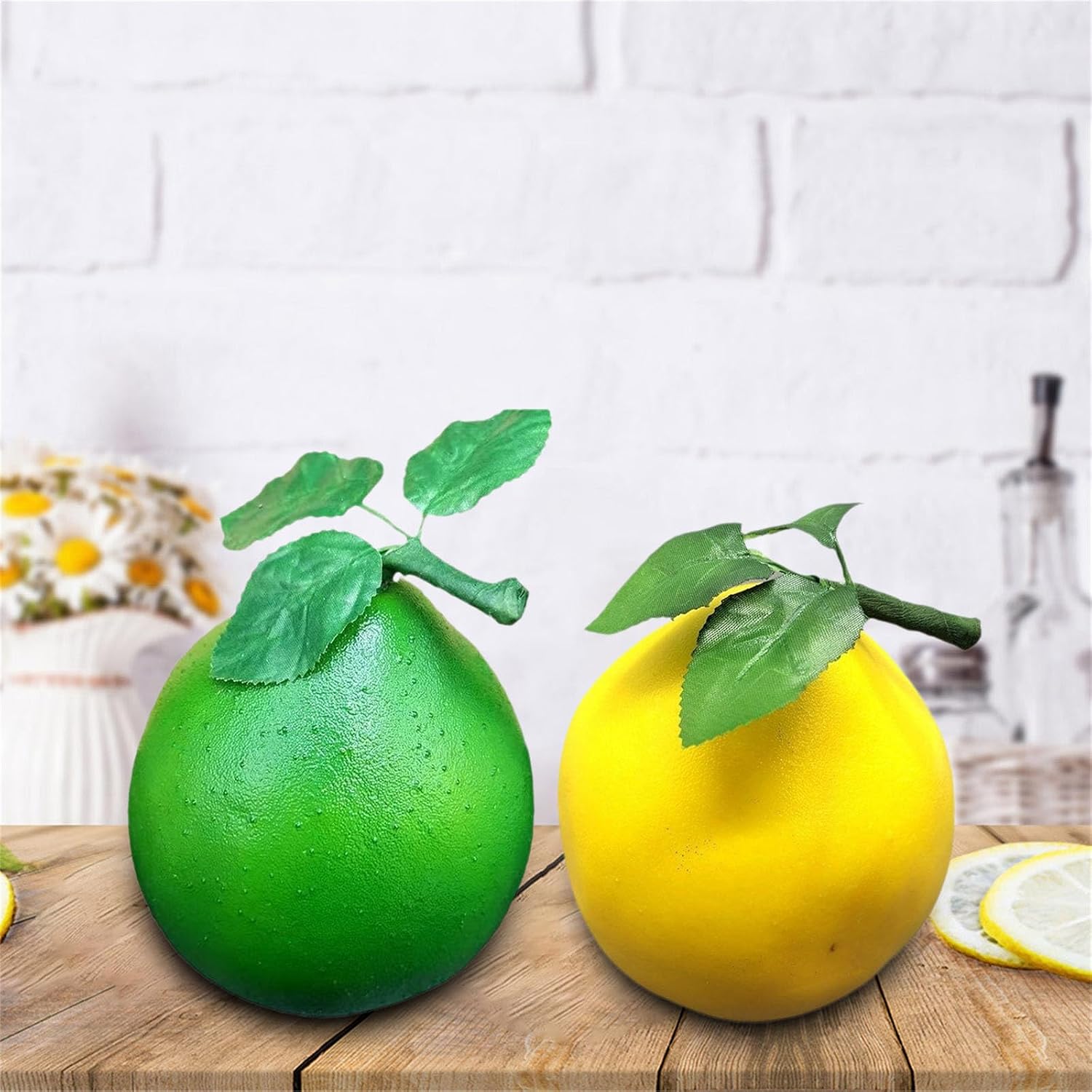 Simulation Grapefruit Artificial Grapefruit Fruit Photography Props for Party Decorations Realistic Foams Grapefruit