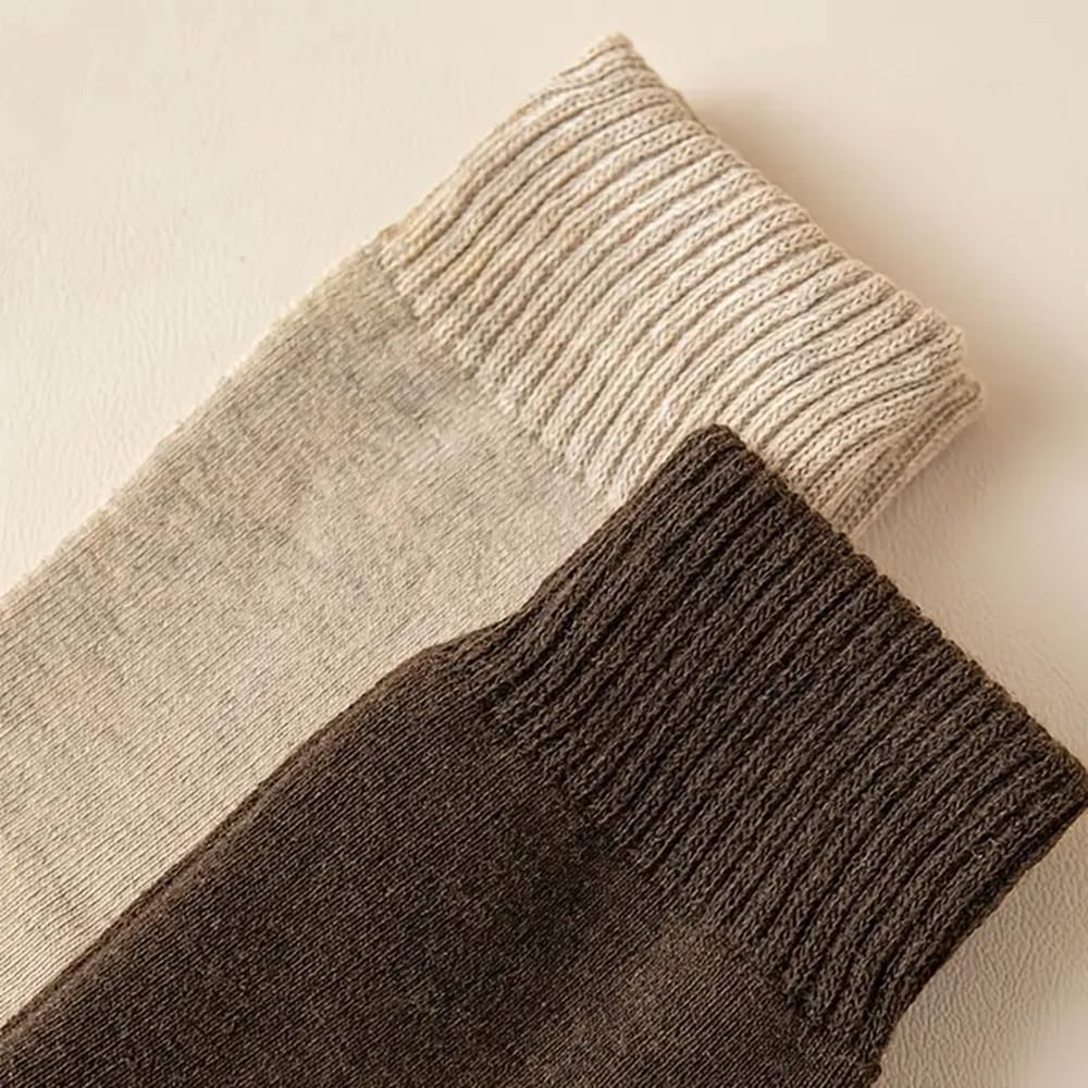 1/2 par de Calcetines Largos Gruesos for Mujer, Modernos, versátiles, adecuados for otoño e Invierno, cálidos, Suaves, cómodos e Informales.(1 Pair Khaki)
