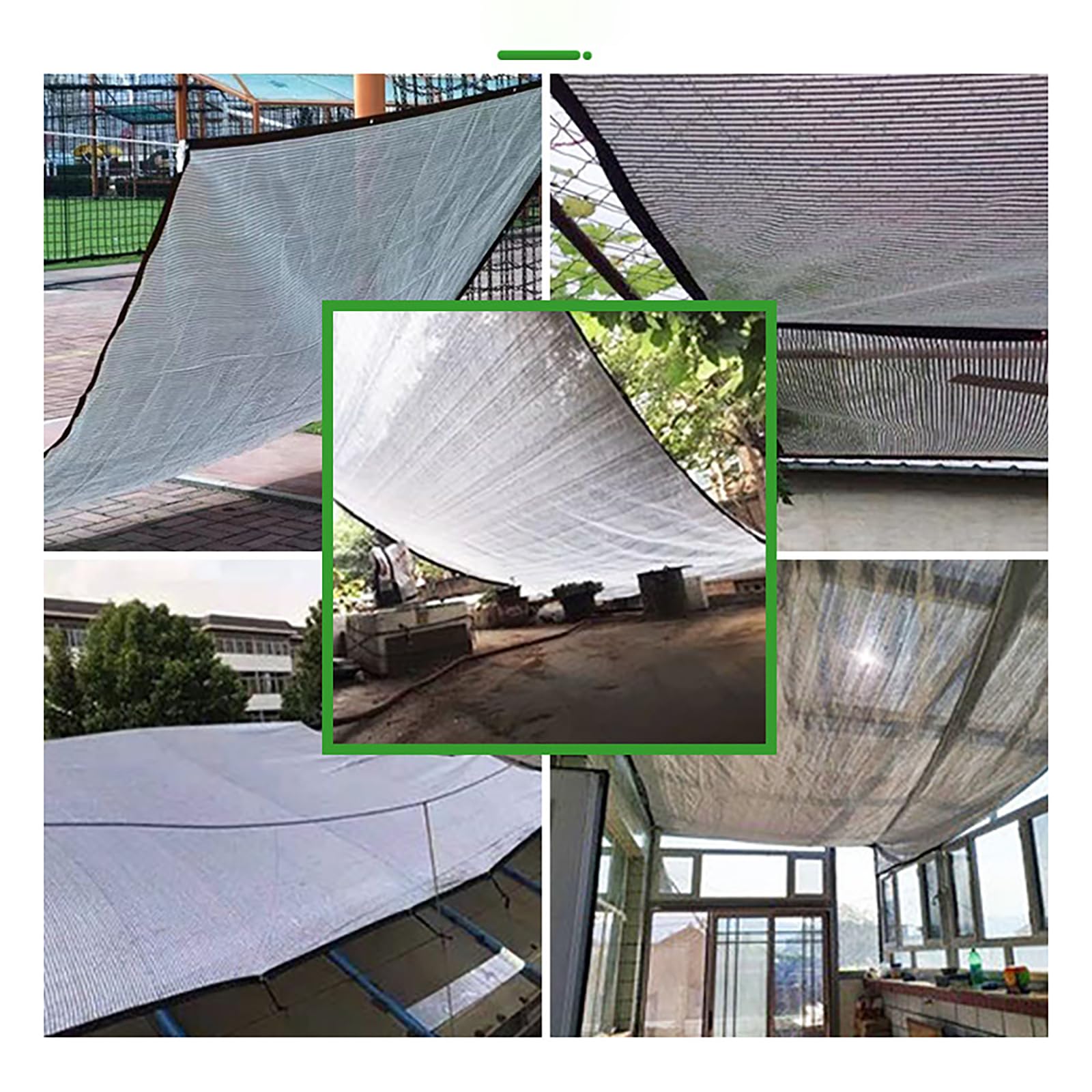 Tela reflectante de protección solar de 5 x 6 m, protección térmica resistente para invernaderos y patios, mejora el crecimiento de las plantas, resistente a los rayos UV, duradera y ligera