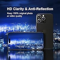 Vista 28 de Misea [3+1] for iPhone 14 Pro/iPhone 14 Pro Max Camera Lens Protector Bling, 9H Tempered Glass Camera Cover Screen Protector Metal Individual Ring