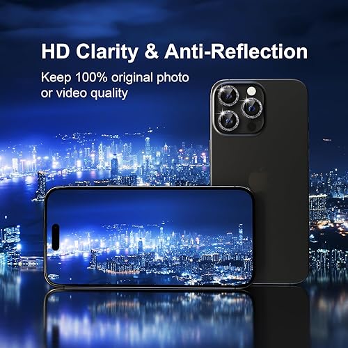Miniatura 70 de Misea [3+1] Protector de lente de cámara para iPhone 14 Pro/iPhone 14 Pro Max, protector de pantalla de vidrio templado 9H, protector de pantalla
