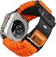 ULTIMAL コンパチブル Apple Watch バンド アップルウォッチバンド 550パラコード ナイロン編み込みバンドリスト 42mm 44mm 45mm 49mm 通気性 交換ストラップ スポーツ・アウトドア・ランニングなど対応(42/44/45mm, オレンジ)