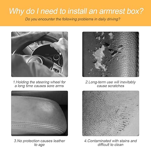 Miniatura 5 de Almohadilla de consola central para automóvil, 11.8 x 7.9 pulgadas, funda universal para SUV, camionesautomóvil, lana de oveja sintética de alta