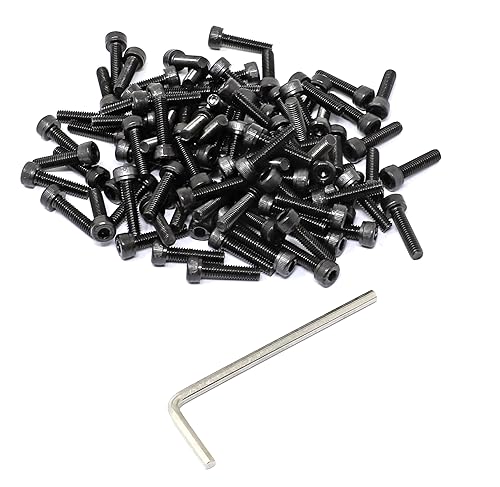 Miniatura 134 de iexcell 720 piezas de acero de aleación M4 x 6/8/10/12/16/20/25/30/35/40/45/50 de grado 12.9, tornillos de cabeza hexagonal, tornillos, arandelas