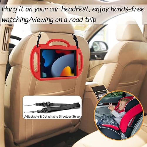 Miniatura 6 de LTROP Funda Linda para Niños para iPad de 987 Generación (10.2 Pulgadas, 202120202019), Funda Protectora para iPad 10.2" con Correa para el Hombro,