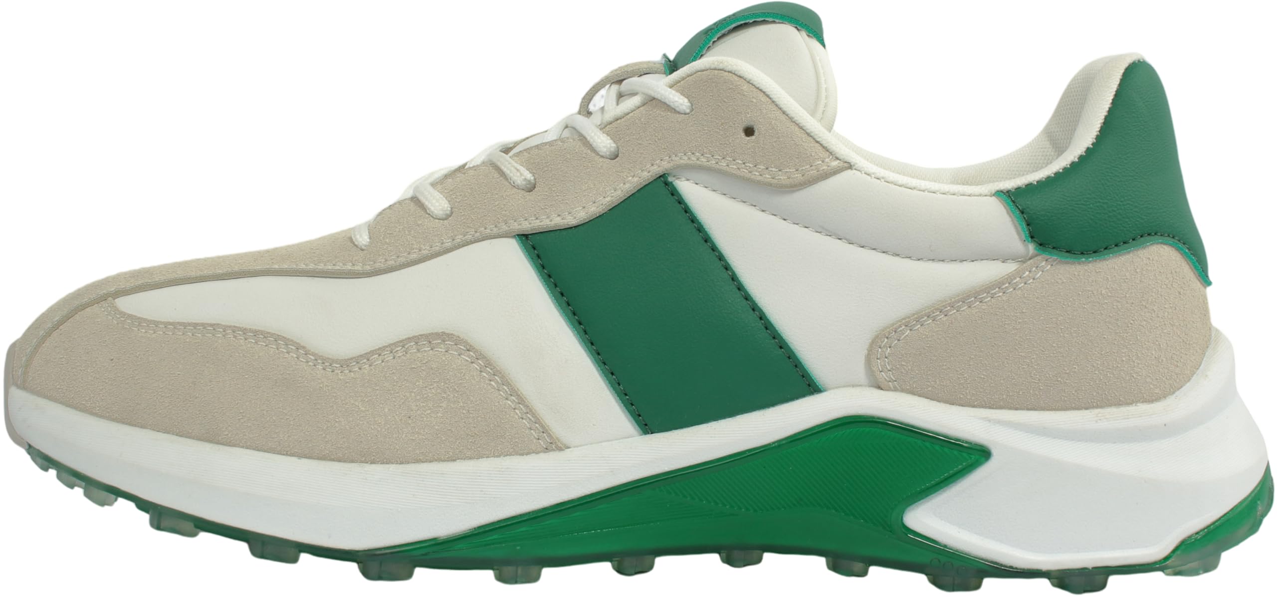 ホワイト/グリーン　ゴルフシューズ ECCO Golf BIOM C4 Men メンズ レザーGore-Texゴルフシューズ