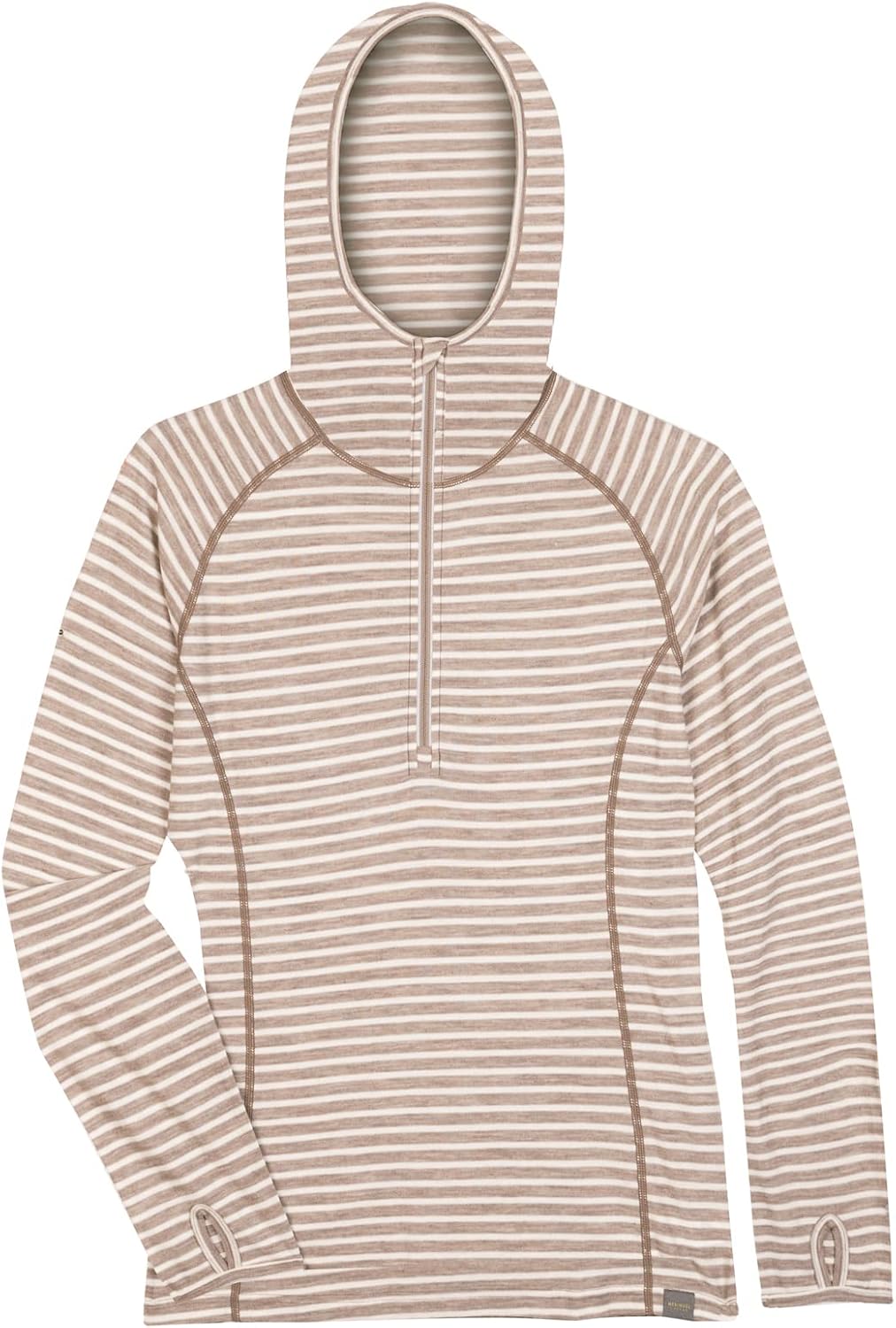 MERIWOOL Women’s Base Layer Hoodie Lightweight Merino Wool Long Sleeve Thermal - Image 5