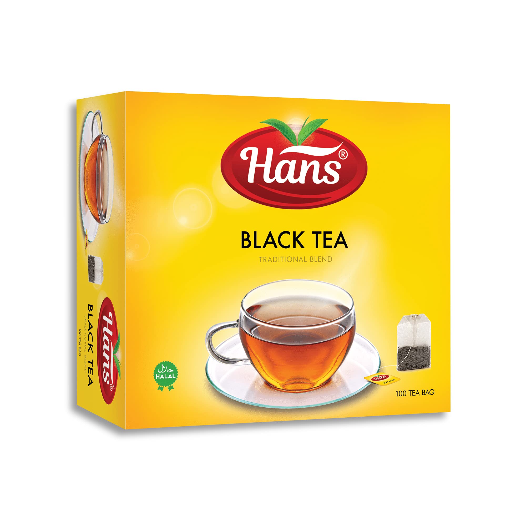 Hans Black Tea Bags 100TB, Black Tea Powder, Black Tea Powder Organic