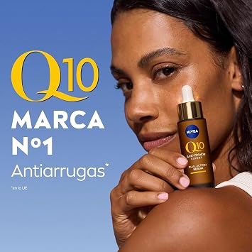 NIVEA Q10 Anti-Wrinkle Expert Double Action Serum (1 fl oz) - Anti-Aging Facial Serum, Anti-Glycation Technology, Blocks Sugar Damage - Dry, Combination, Normal Skin - 1 fl oz