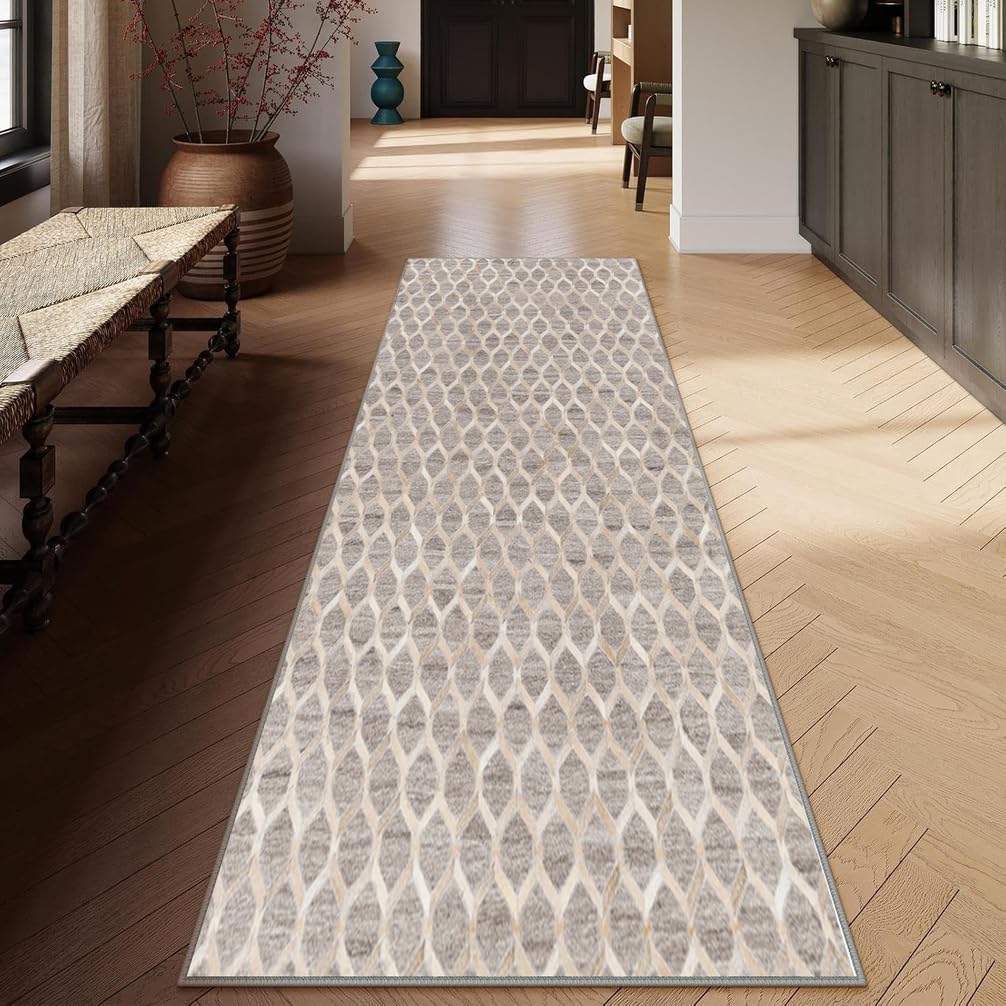 Passatoia Corridoio Antiscivolo Tappeto Cucina Personalizzate Tappetto Tappeto Salotto per Soggiorno Camera da Letto corridoio Entrata Bagno ，100 x 350 cm