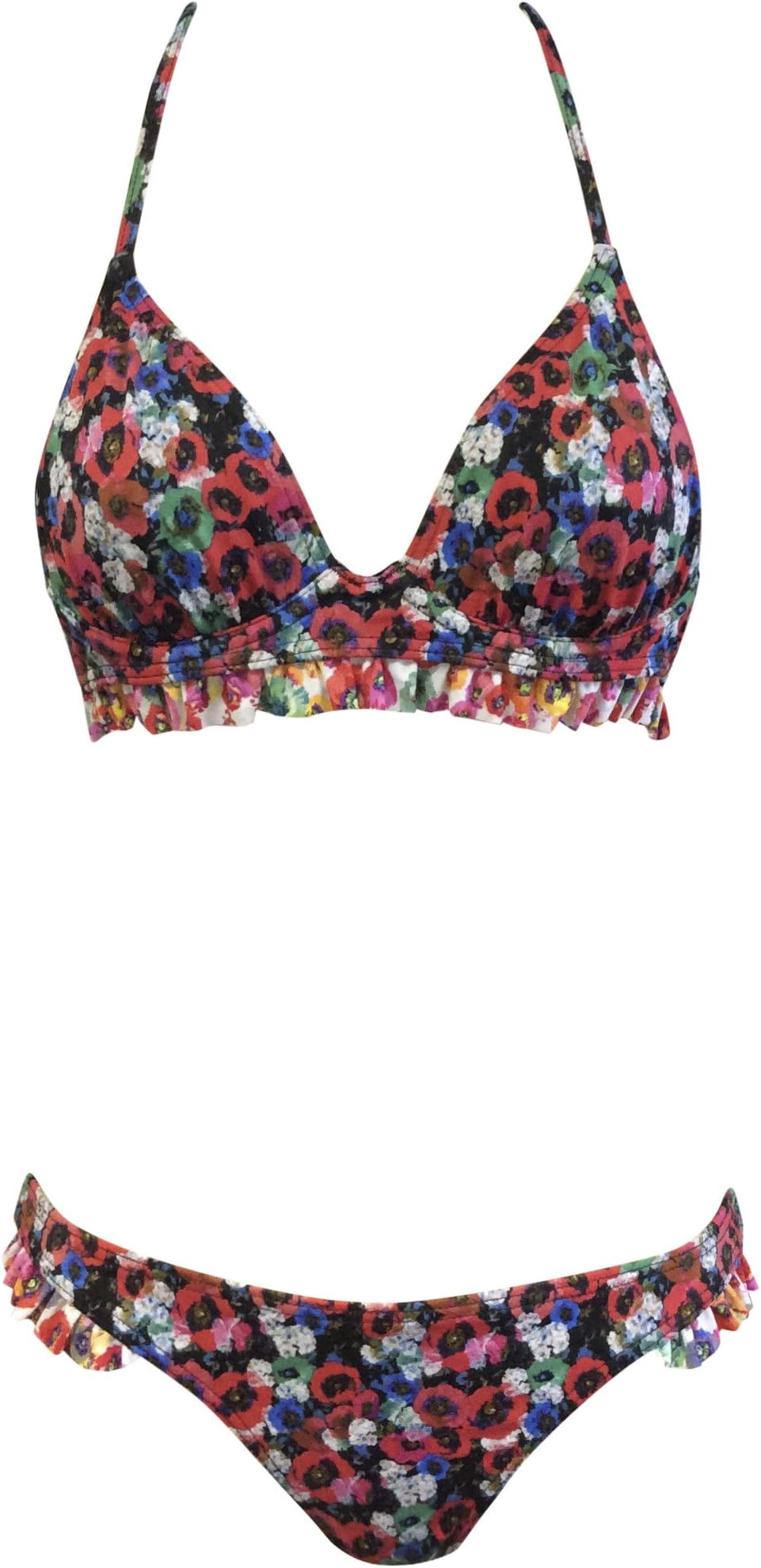 ex Urban OutfittersWomen's Top Shop Halterneck Triangle Top and Bottom Set