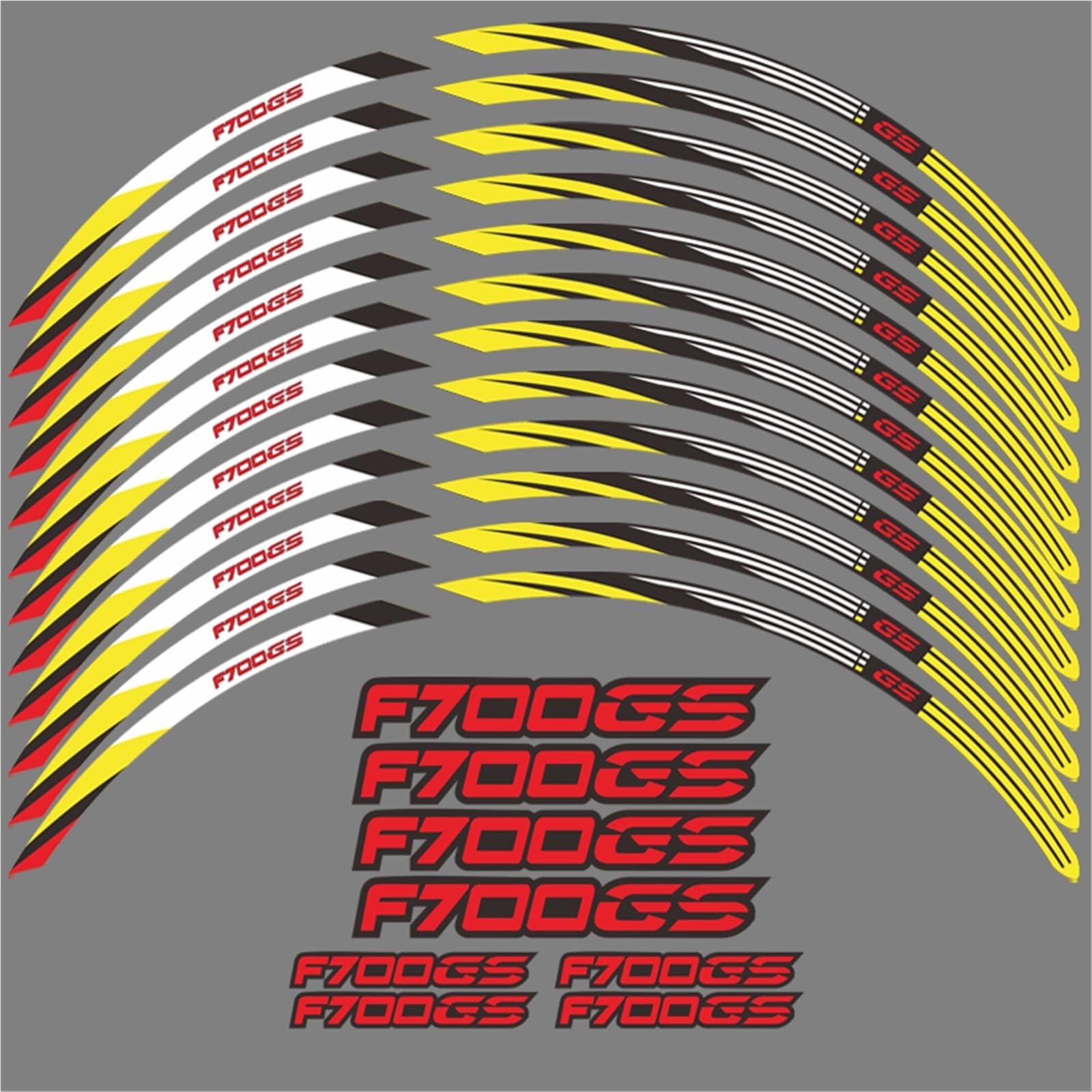 Motorcycle Wheel Sticker Rim Strip Tape for BMW F700GS F700 GS F 700 2012-2018 Accessories Waterproof Decals