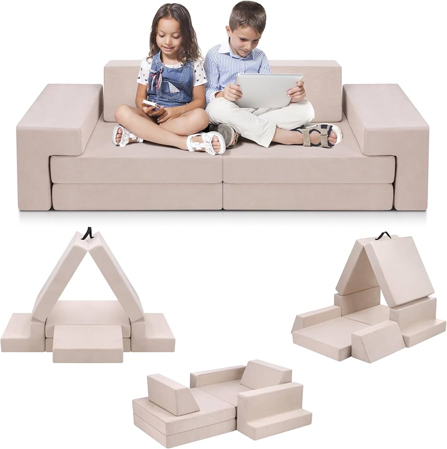 [直接受取] a depeche BMS kids sofa Amazon.com: VEVOR Modular Kids Play Couch, Toddler Sofa Bed