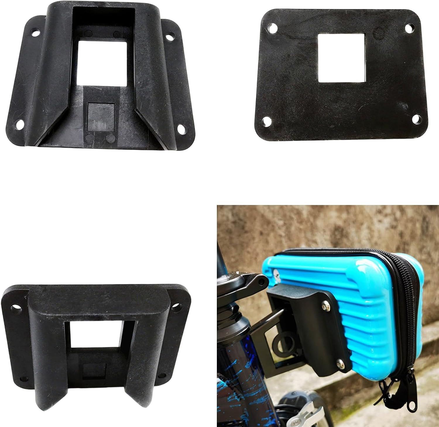 Bicycles Bag Rack Mount Base for Folding Bikes, Folding Bicycles Front Carriers Adapter, Front Brackets Bag Bracket Adapter