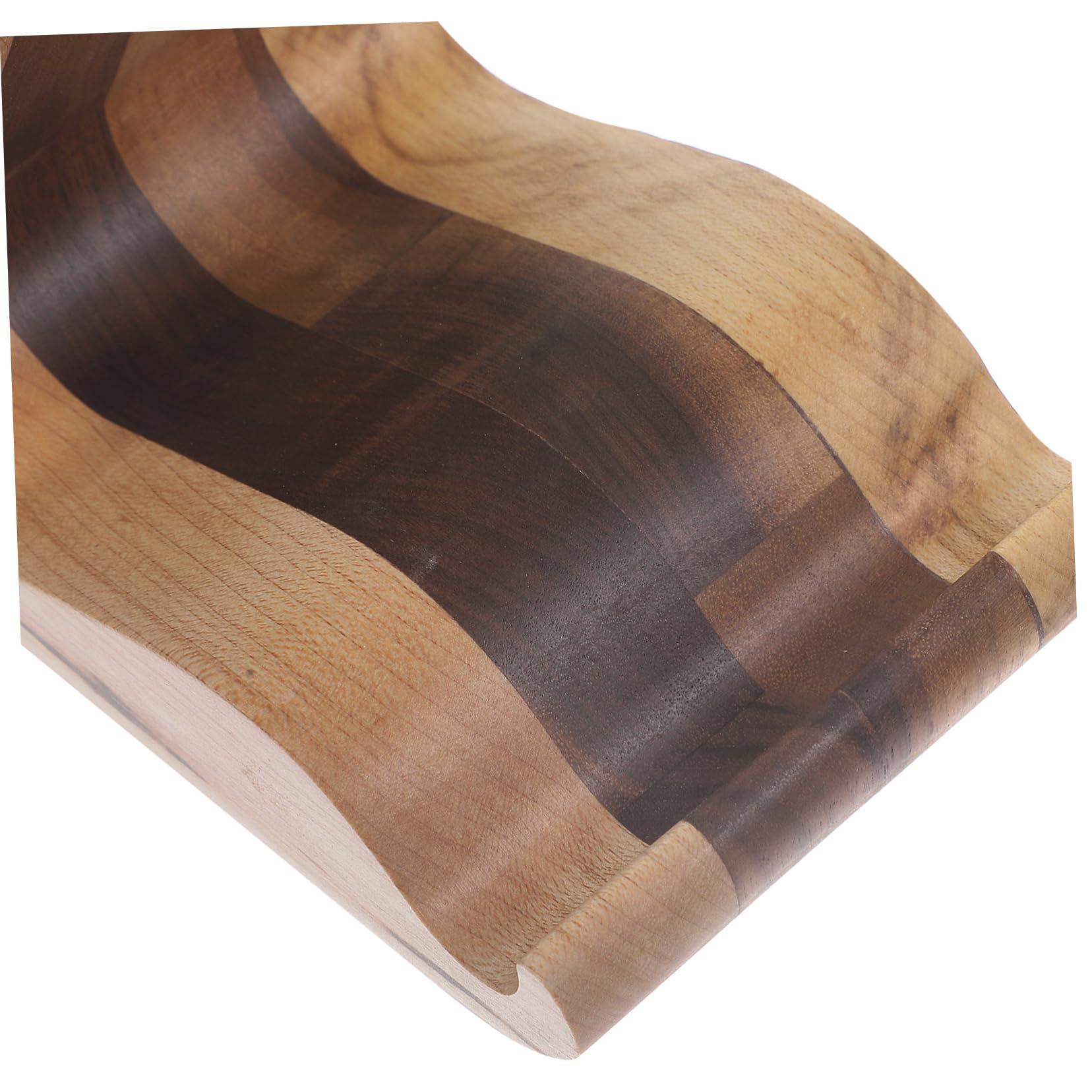 SHINEOFI Supporto Portatile per Telefono, Legno Noce Nero e Acero | Base Stabile, Design Semplice e Coordinato, per Tavolo e Scrivania, Leggero e Facile da Spostare