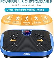 Vista 5 de AXV Plataforma Vibratoria Máquina de Ejercicio Entrenamiento de Cuerpo Completo Plataforma de Fitness Vibratoria Máquina de Drenaje Linfático