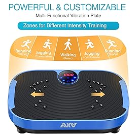 AXV Vibration Plate Exercise Machine Whole Body Workout Vibrate Fitness Platform Lymphatic Drainage Machine for Weight Loss Shaping Toning Wellness Home Gyms Workout