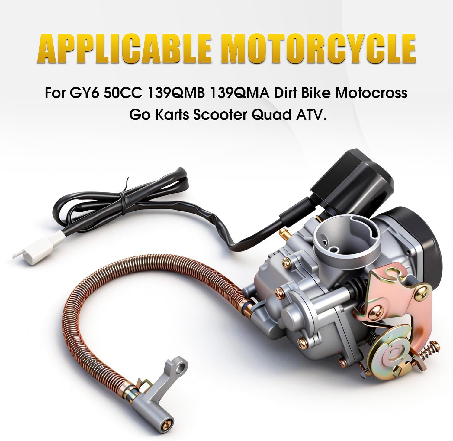 Detailed view of the JFG RACING 18mm CVK PD18J Carburetor's internal components