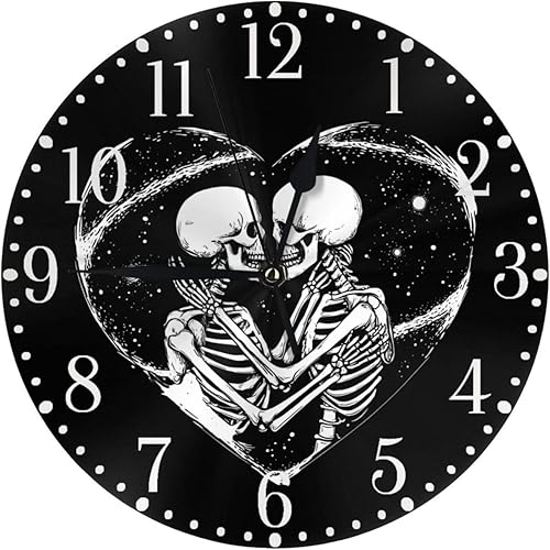 Vista 45 de KiuLoam Reloj de pared redondo de elefante africano, silencioso, sin tictac, funciona con pilas, fácil de leer para estudiantes, oficina, escuela