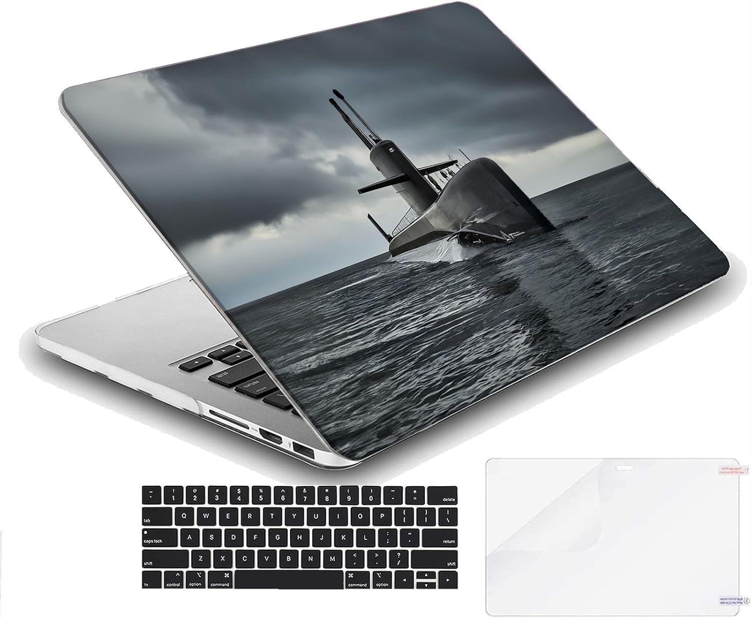 Compatible with MacBook Neo 13-inch, Hard Shell Case with Keyboard Cover and Screen Protector (A3404 A18 Pro chip, 2026 Release) - Submarines MC22588