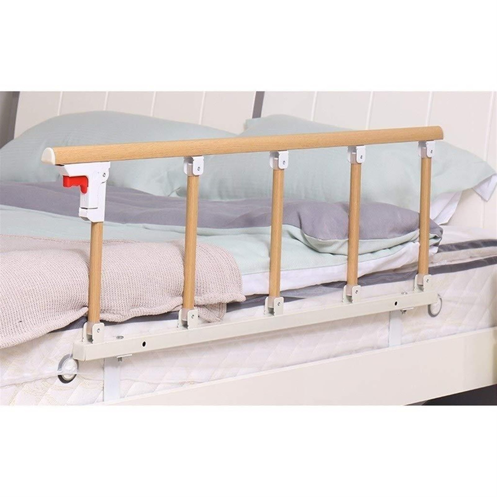 Barrière de lit pliable pour personnes âgées et maintien à domicile sûr