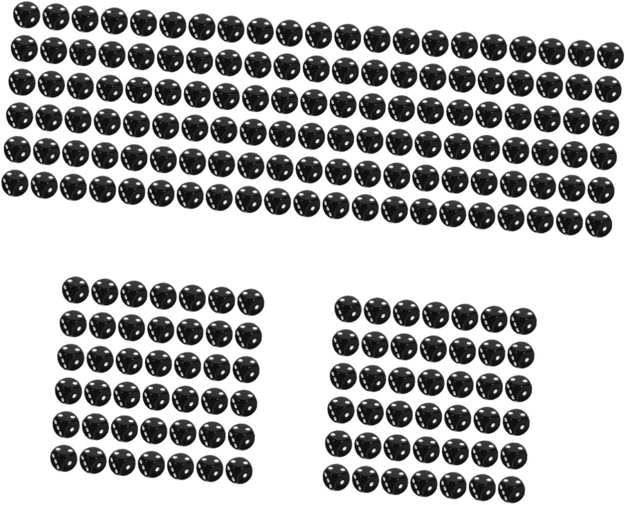 250pcs Acrylic Game Dice Standard Sided Dices for Table Games Enhancing for Board Parties and Classroom Activities