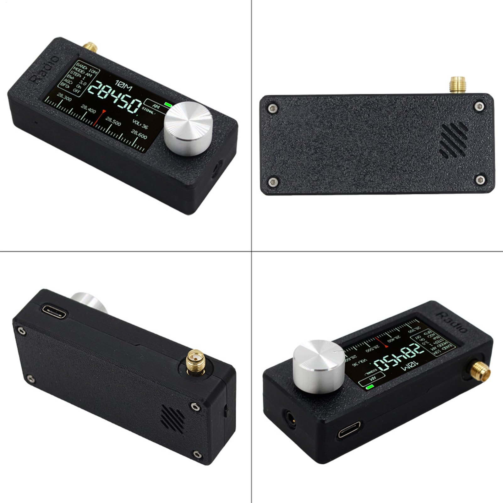 Receptor de radio HAM Radio Master, tamaño de bolsillo, pantalla IPS de 1,9 pulgadas con antena, pantalla HD, compacto para viajes a casa al aire libre