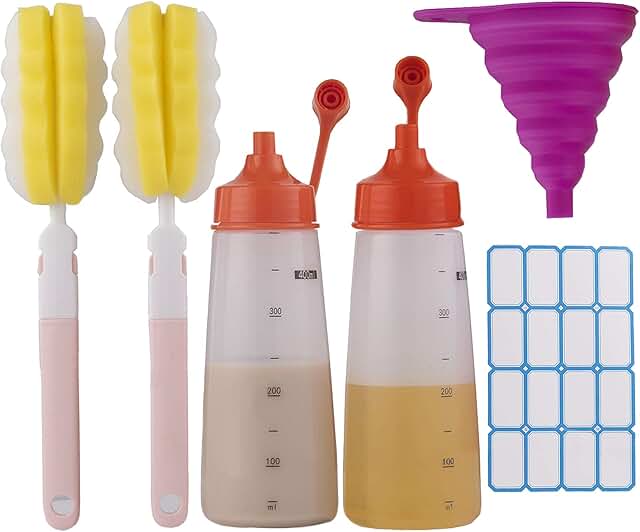 plastic salad dressing bottles