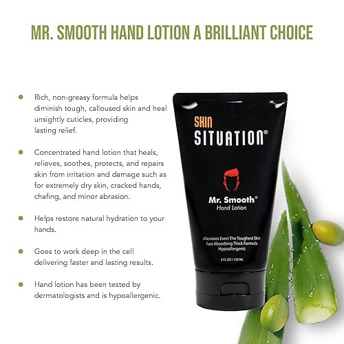 Miniatura 4 de Mr. Smooth Loción de manos para hombres Crema curativa gruesa hidratante que repara las manos secas y agrietadas y alivio de la piel. Hipoalergénico