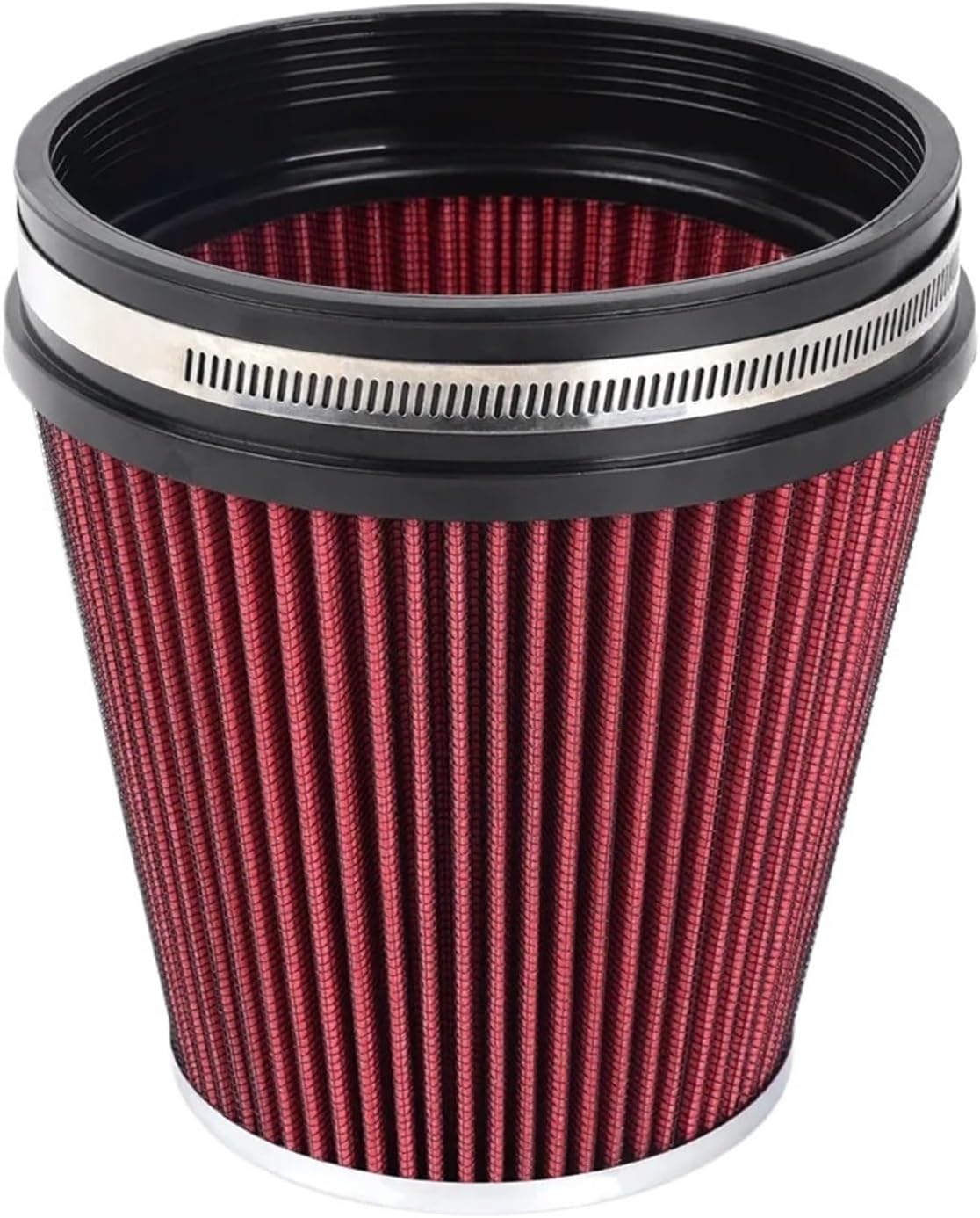 152mm Car High Flow Cold Air Intake Air Filter Power Inlet System Mushroom Head Air Cleaner 6 inch Universal(Black)