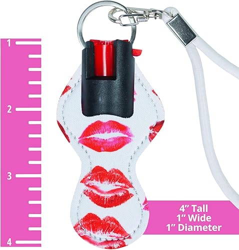 Miniatura 3 de Personal Savers - Llavero con spray de pimienta para mujer, máxima fuerza policial, rango de 9.8ft con cierre de seguridad, con liberación rápida