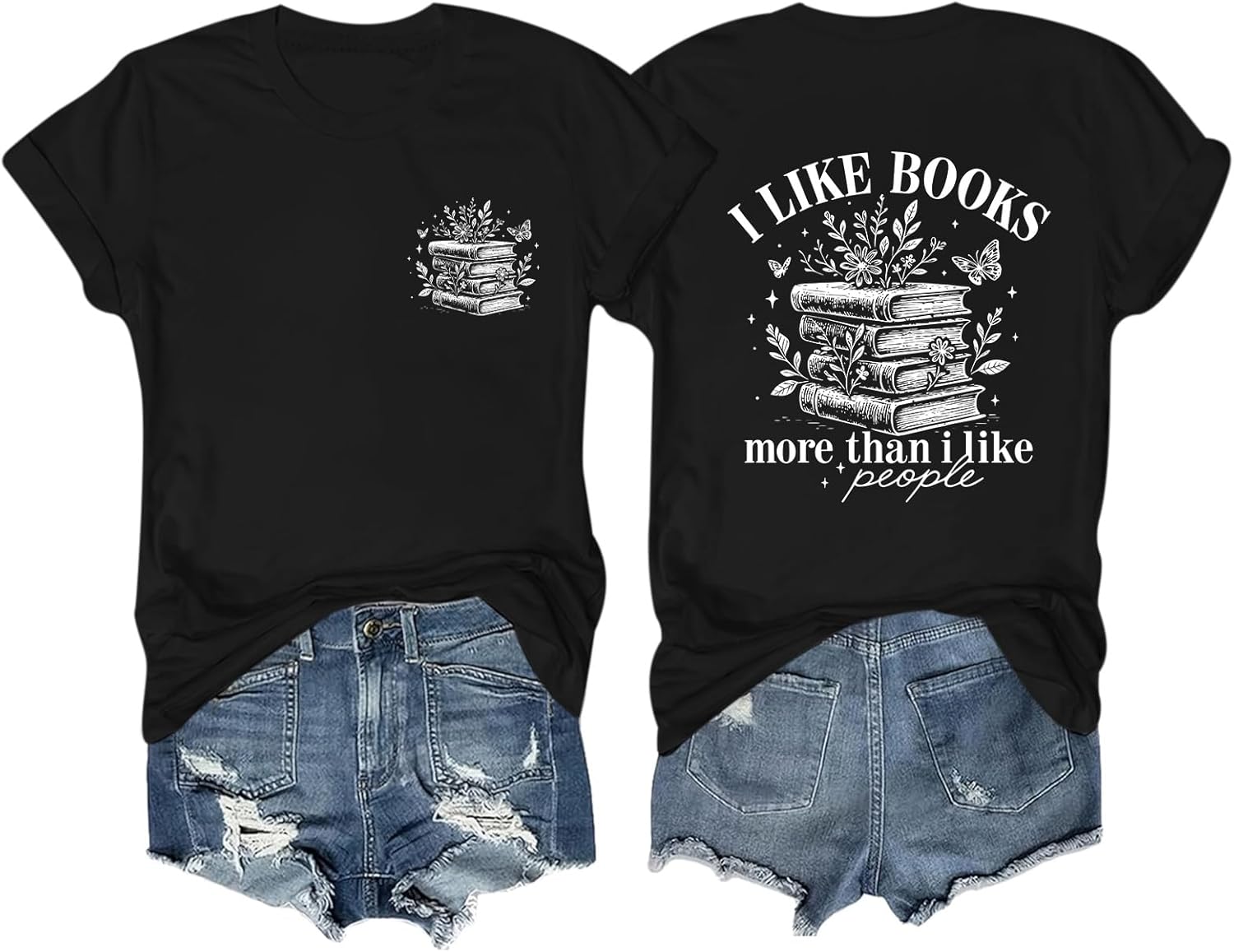 Book Shirts for Women Reading Teacher Shirt Bookworm Lovers T-Shirt Funny Bookish Gifts Readers Librarian Tees Tops
