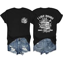 Book Shirts for Women Reading Teacher Shirt Bookworm Lovers T-Shirt Funny Bookish Gifts Readers Librarian Tees Tops