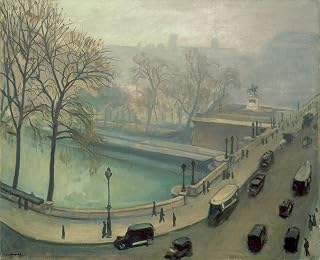 DTVWHQOHR Famous Painting Wall Art Prints Portrait Painting the Pont Neuf in Paris by Albert Marquet Vintage Canvas Prints for Office Decor 60x90cm
