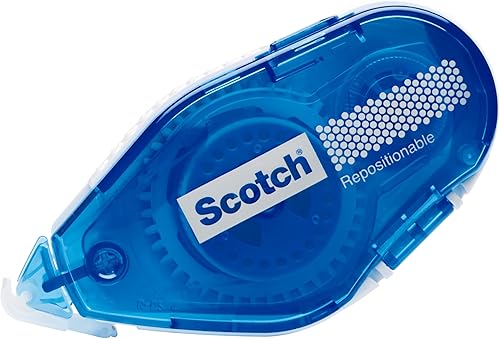 Miniatura 4 de Scotch Cinta adhesiva reposicionable, 31 pulgadas x 49 pies, 1 rollopaquete (055-RPS-CFT) (paquete de 2)